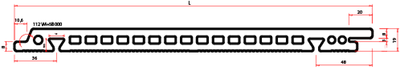 Панель T2 R. Терракотовая панель 19мм с фактурой камня